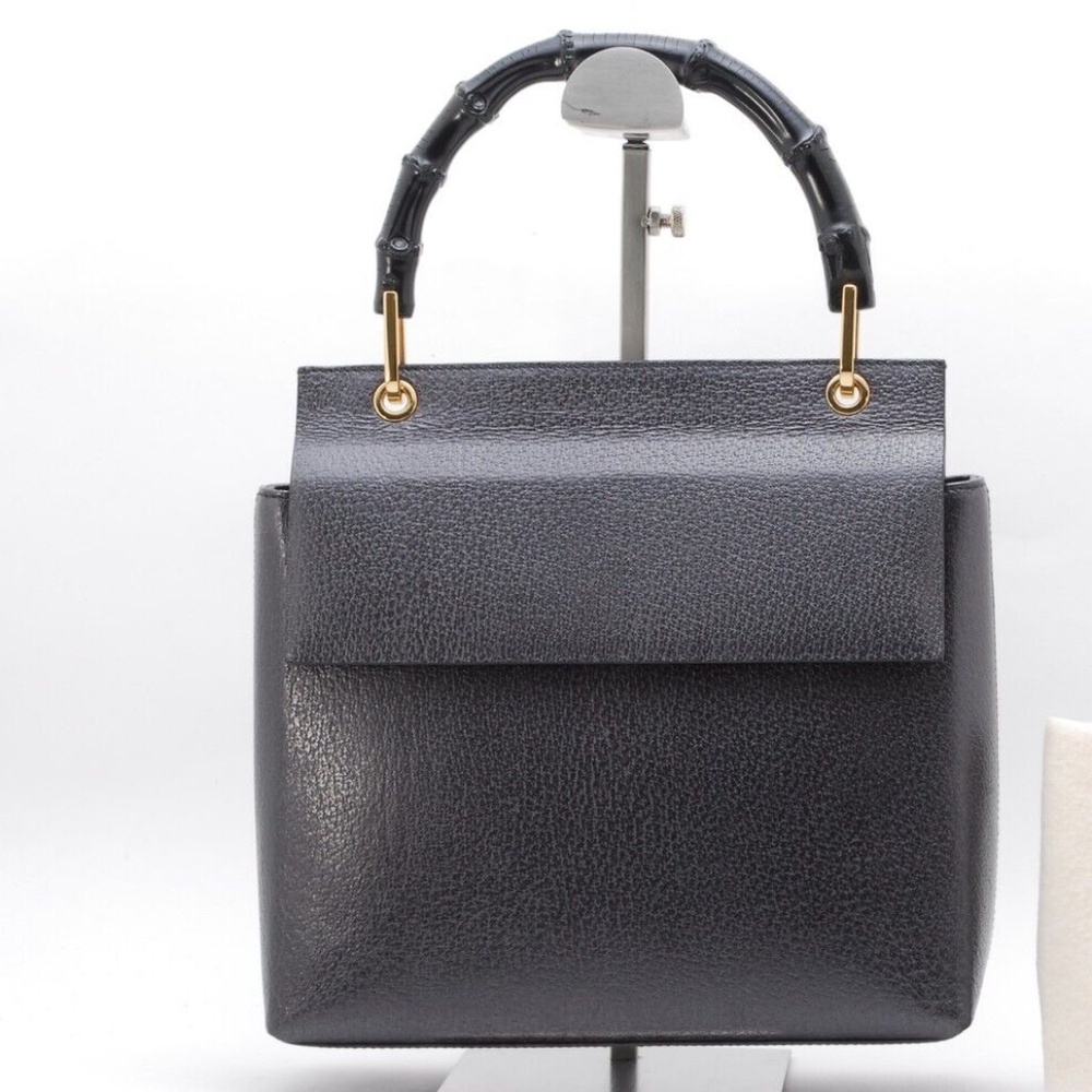Vintage Gucci Bamboo flap handbag